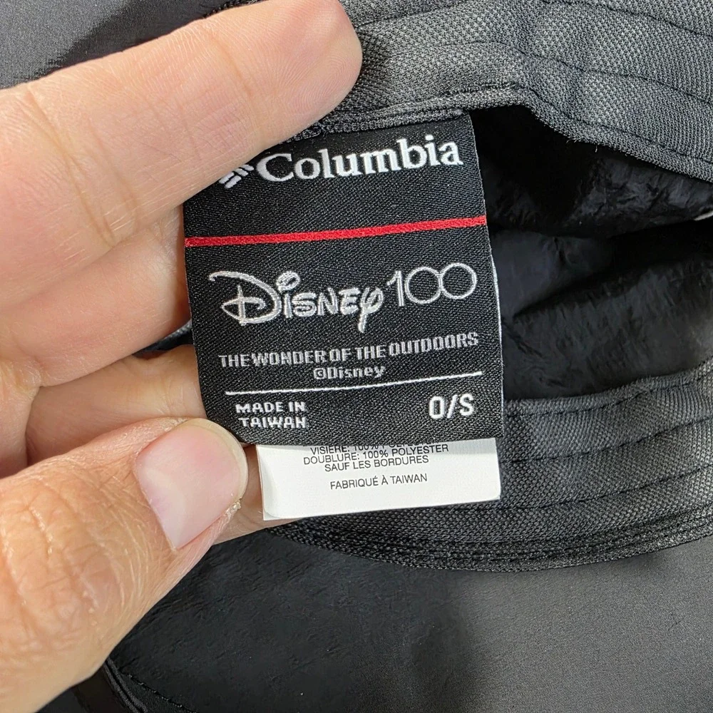 Columbia Disney Bucket Hat Kids Toddler O/S Black Excellent Mickey Ears Fleece